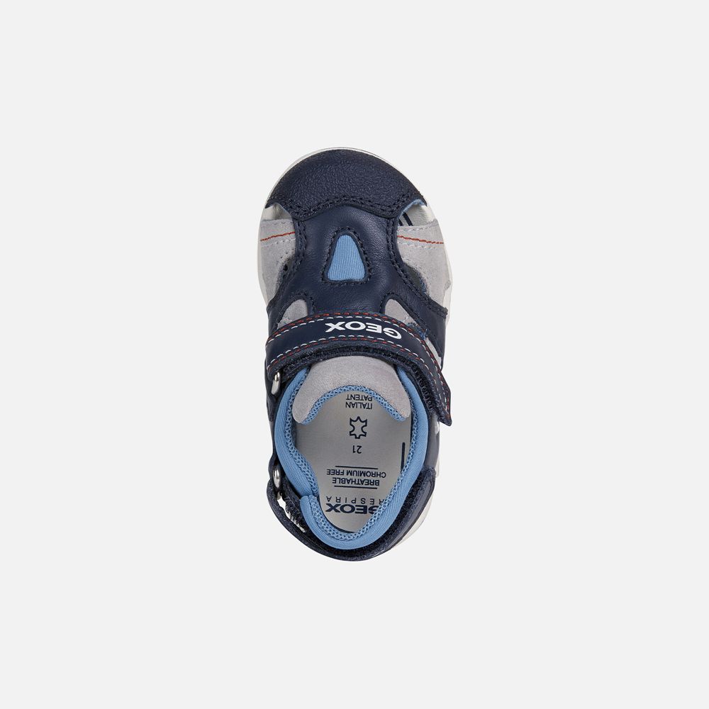 Sandalias Geox Bebe Azul Marinho - Agasim Boy - TXLSC7986